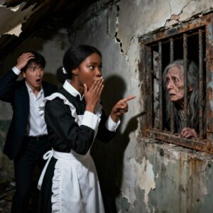 UN EMPLOYÉ DÉCOUVRE LA MÈRE D’UN MILLIONNAIRE ENFERMÉE AU SOUS-SOL… PAR SA FEMME CRUELLE… Personne dans le manoir de montagne n’imaginait ce qui se passait sous leurs pieds.